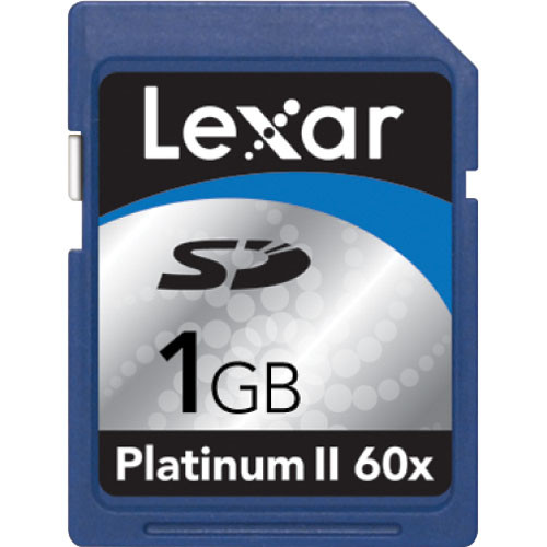 Lexar 1GB Platinum II 60x Secure Digital (SD) Card SD1GB-60-709