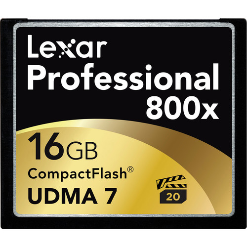 Lexar 16GB CompactFlash Memory Card Professional 800x UDMA 7