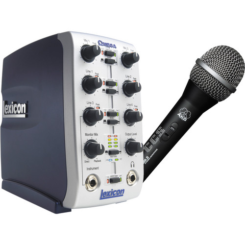 Lexicon Omega Studio Bundle - USB Audio Interface & AKG D 88 S Microphone
