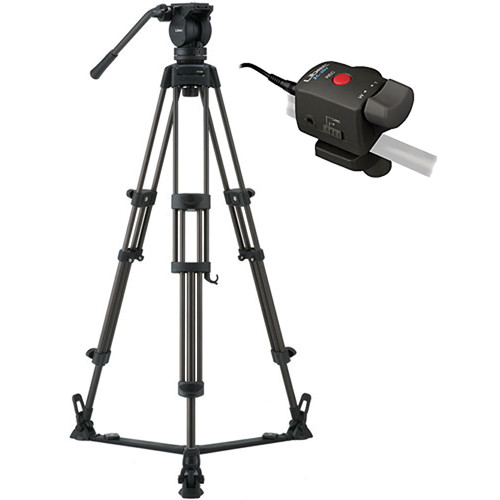 Libec LX5 Tripod With Pan-and-Tilt Head, Floor Spreader & Zoom Controller