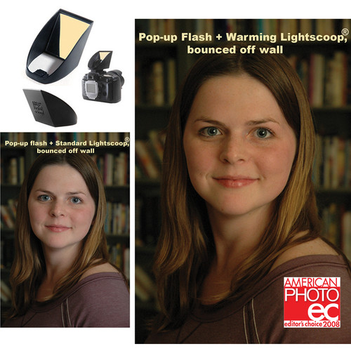 Lightscoop Universal Warming Mirror Bounce for Pop-Up Flash