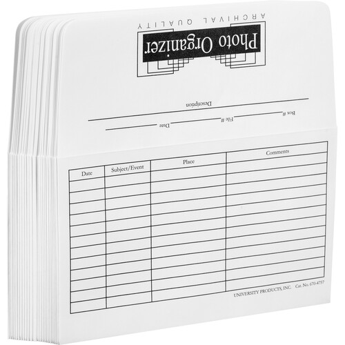 Lineco 670-4757 Infinity Photo File Envelopes (4.25 x 7", 25 Envelopes)