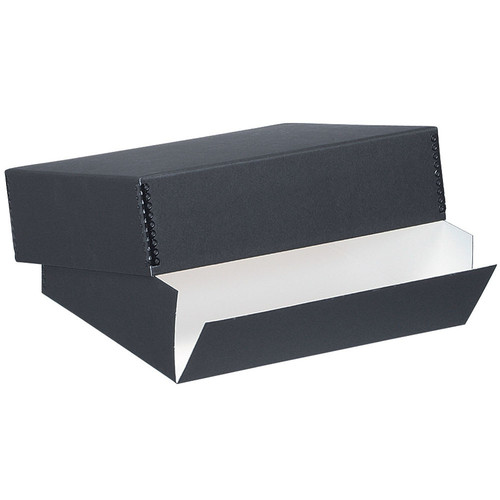 Lineco Drop-Front Archival Box (20.5 x 24.5 x 3", Black)