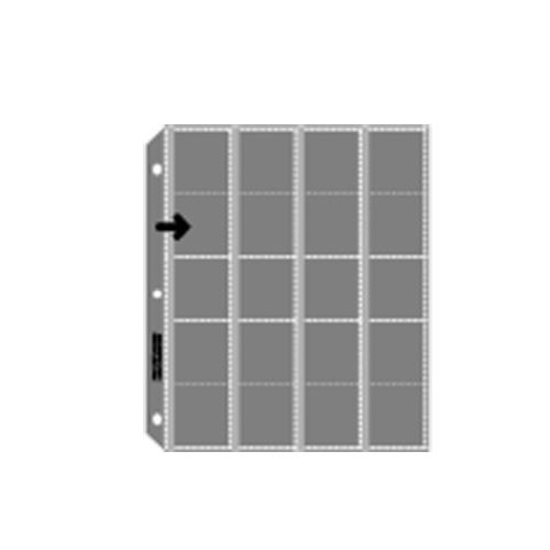 Lineco Archivalware Archival Slide Page, 35mm, Side Load, Holds 20 Slides , (100 Pages)