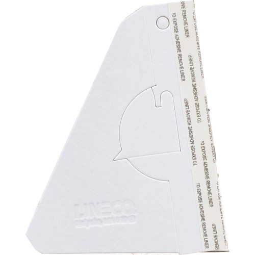 Lineco 5" Single-Wing Easel Back (White, 25-Pack)