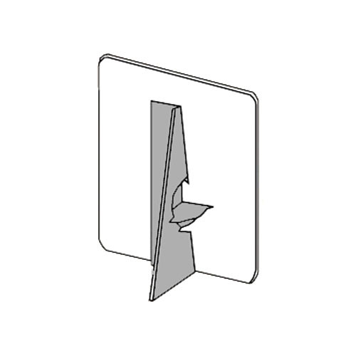 Lineco Single-Wing Easel Back (30", Gray, 50-Pack)
