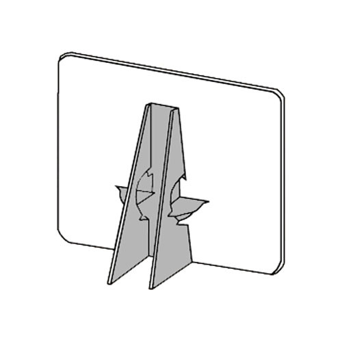 Lineco Double-Wing Easel Back (36", Gray, 25-Pack)