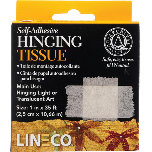 Lineco Self-Adhesive Mounting/Hinging Tissue (1" x 400")