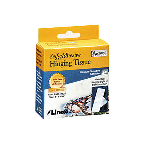 Lineco Self-Adhesive Mounting/Hinging Tissue (1" x 98')