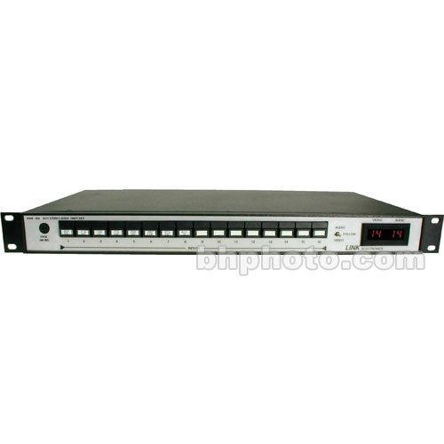 Link Electronics ASW-826 Stereo Audio Switcher 16x1