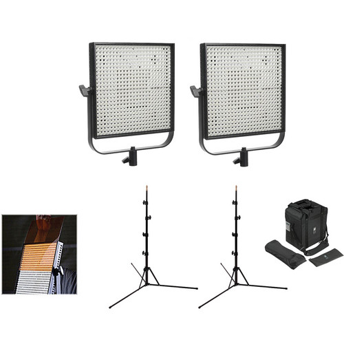 Litepanels 1x1 DL-Flood, DL-Spot Flypak 2-Light Kit (Multi-Voltage)
