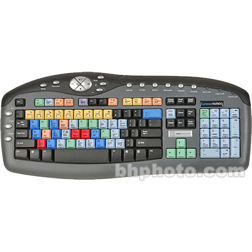 Logickeyboard Cubase and Nuendo Multimedia keyboard - Black/USB