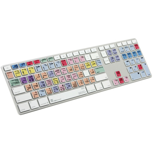 Logickeyboard Advance Apple Ultra Thin Aluminum Keyboard for Motu Digital Performer