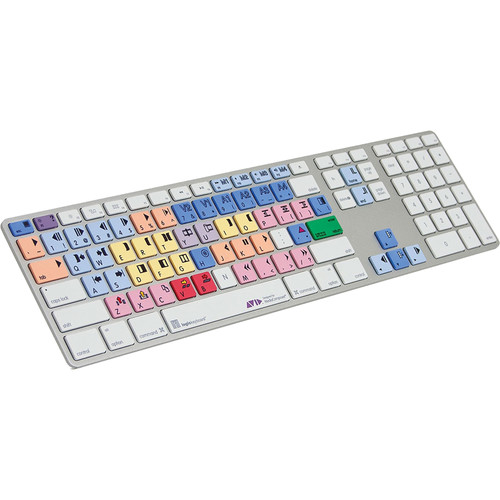 Logickeyboard Pro Line Avid Media Composer Apple Ultra-Thin Aluminum Keyboard