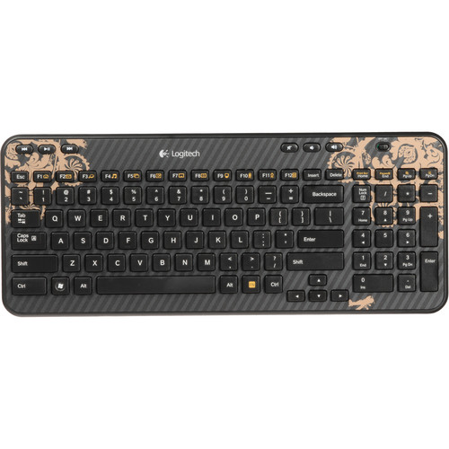 Logitech K360 Wireless Keyboard (Victorian Wallpaper)