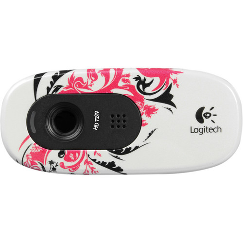 Logitech C270 HD Webcam (Floral Spiral)