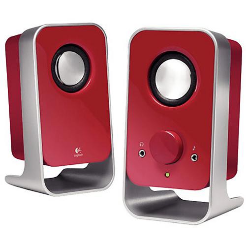 Logitech LS11 2.0 Stereo Speaker System (Red)