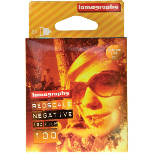 Lomography Redscale 100 Color Negative Film (120 Roll Film, 3 Pack)
