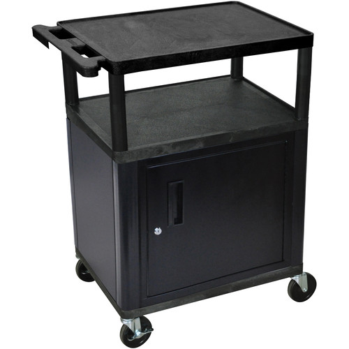 Luxor 34" LP Table w/Cabinet (Blk/Gry)