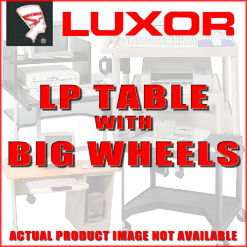 Luxor 42" LP Table w/CBNT/ELEC/BIG WHLS (BLK/GR)