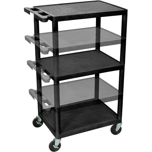 Luxor 16-42" Adjustable Height LP Table (Black)