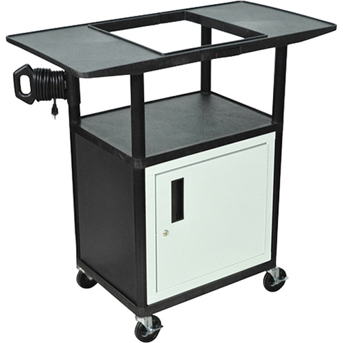 Luxor OHT40C Overhead Projector Table w/ Cabinet