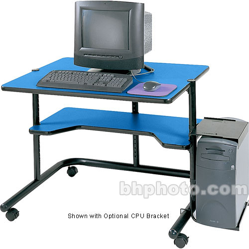 Luxor Wide, Hi-Tech Work Station w/Black Frame, Model TL3628BB  (Blue)