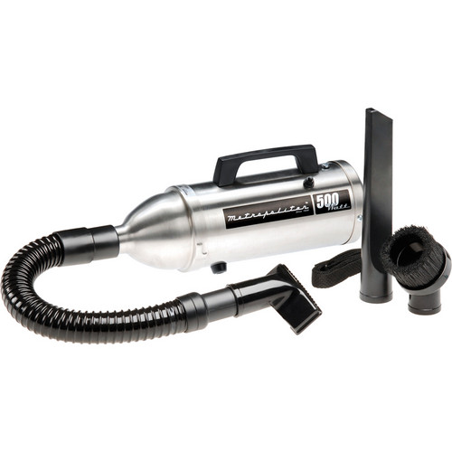 METROVAC Stainless Steel Hand Vac (12 V) With Flex Hose