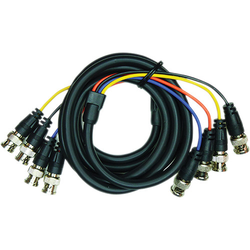 MG Electronics 6' 4 BNC Male to Male Cable Assembly