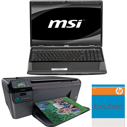 MSI CR620-033US 15.6" Laptop Computer with Printer Kit