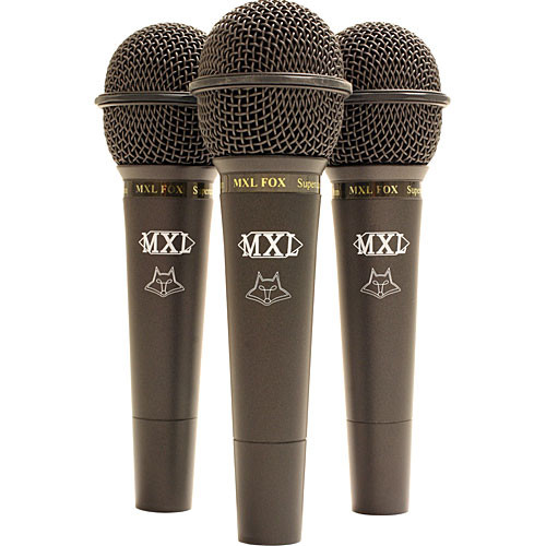MXL Fox 3 Pac - Cardioid Dynamic Handheld Microphones