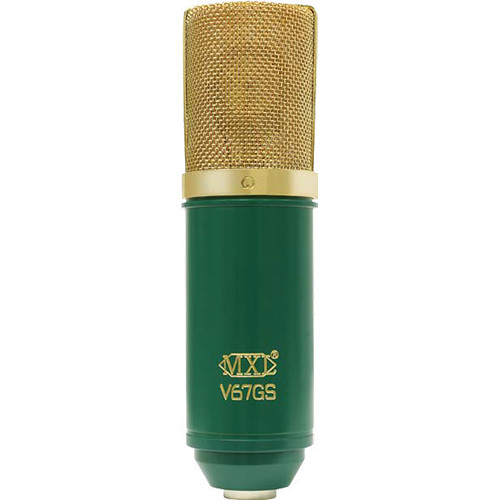 MXL V67GS Large Diaphragm Condenser Microphone (Green with Gold Grill)