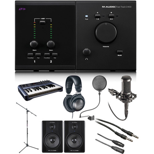 M-Audio Fast Track C400 Recording Studio Bundle