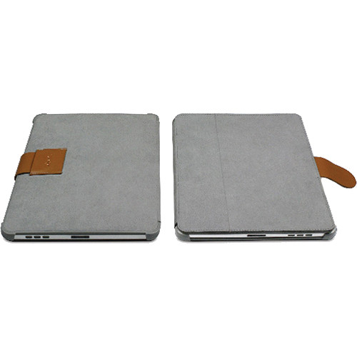 Macally BookStand Multi-functional Folder Style Protective Case for Apple iPad (Gray)