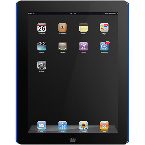 Macally Metallic Snap-On Case for iPad 2nd Generation (Blue)