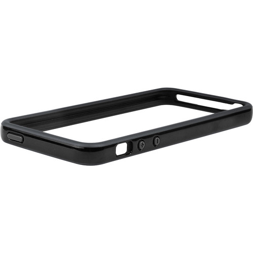 Macally Protective Frame Case for iPhone 5 (Black / Gray)