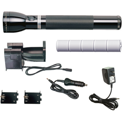 Maglite Mag Charger Rechargeable Flashlight System (12v Adapter and 120v Converter)