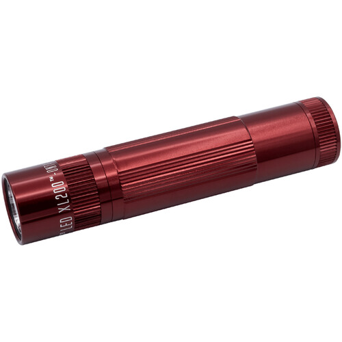 Maglite XL200 LED Flashlight (Red, Clamshell Packaging)