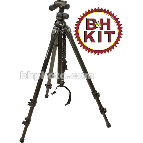 Manfrotto 055MF3 Magfiber Pro Carbon Fiber 3-Section Tripod with 3437 3D Magnesium Head