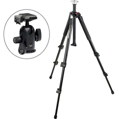 Manfrotto 055XB Tripod with 498RC2 Midi Ball Head Kit