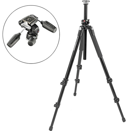 Manfrotto 055XPROB Tripod Legs (Black) w/ 804RC2 Head