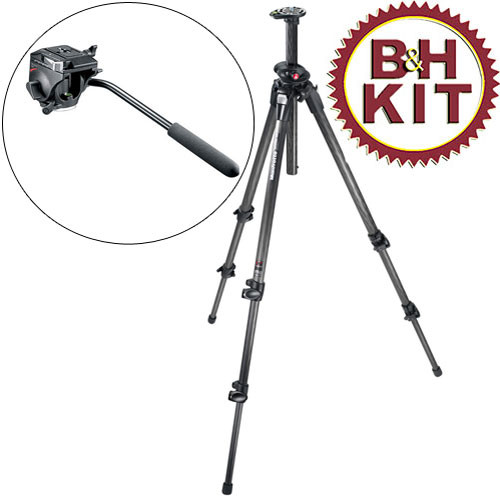 Manfrotto 190CXPRO3 Mag Fiber Tripod System with 701RC2 Head