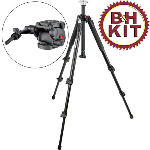 Manfrotto 190XB Pro Tripod with 503HDV Fluid Video Head