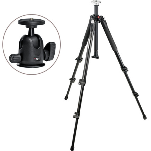 Manfrotto 190XB Tripod Kit with 496 Compact Ball Head Kit