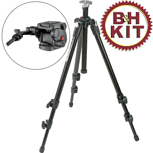 Manfrotto 190XDB Pro Tripod with 503HDV Fluid Video Head