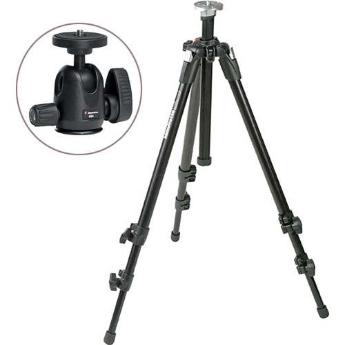 Manfrotto 190XDB Tripod Kit with 494 Mini Ball Head Kit