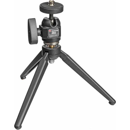 Manfrotto 209 Tabletop Tripod with 482 Micro Ballhead - Supports 4.4 lbs (2kg)