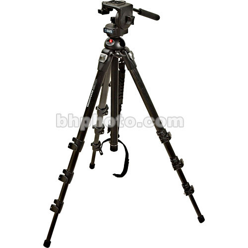 Manfrotto 055MF4 MagFiber Tripod Legs with 3130 Fluid Head