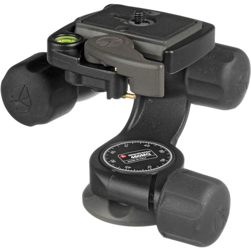 Manfrotto 460MG 3-Way, Pan-and-Tilt Head with 1/4"-20 Mount
