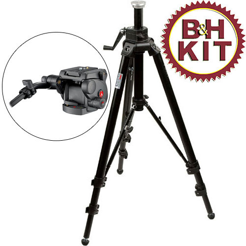 Manfrotto 475B Tripod Legs (Black) with 503HDV Head